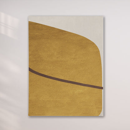 Abstract Desert Sand Minimalist Framed Wall Art Canvas Print - Modern Neutral Luxury Artwork