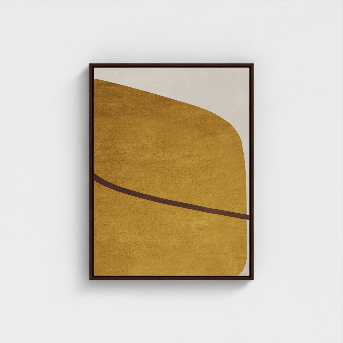 Abstract Desert Sand Minimalist Framed Wall Art Canvas Print - Modern Neutral Luxury Artwork