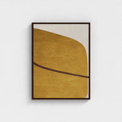Abstract Desert Sand Minimalist Framed Wall Art Canvas Print - Modern Neutral Luxury Artwork
