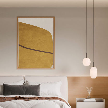 Abstract Desert Sand Minimalist Framed Wall Art Canvas Print - Modern Neutral Luxury Artwork