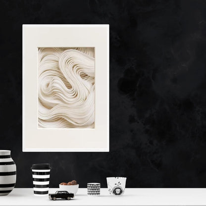 Abstract Modern 3D Effect Geometric Wabi Sabi Wall Art Canvas Print Minimalist Japandi Art Print For Scandinavian Living Room Wall Decor