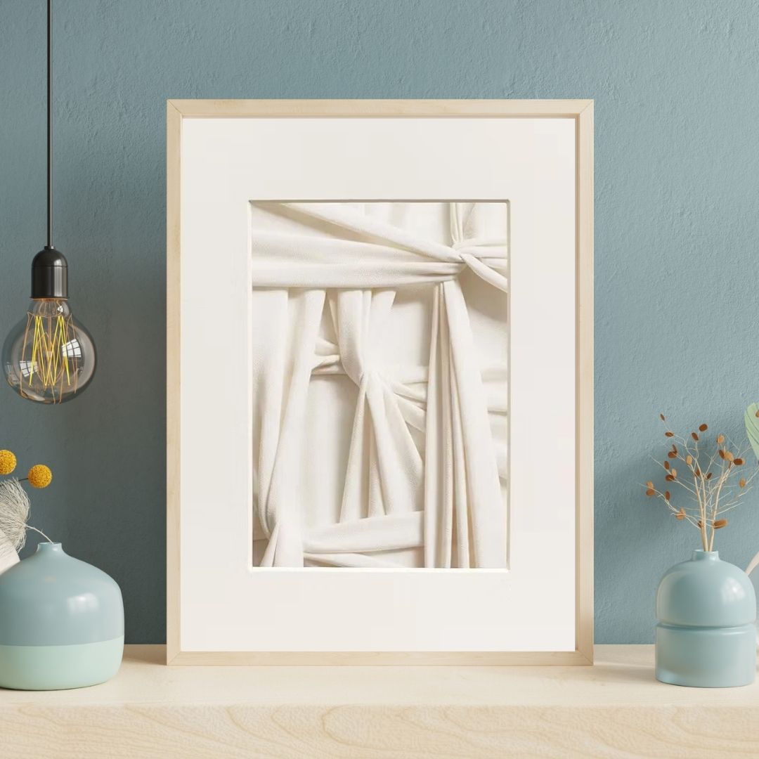 Abstract Modern 3D Effect Geometric Wabi Sabi Wall Art Canvas Print Minimalist Japandi Art Print For Scandinavian Living Room Wall Decor