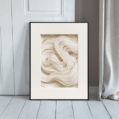 Abstract Modern 3D Effect Geometric Wabi Sabi Wall Art Canvas Print Minimalist Japandi Art Print For Scandinavian Living Room Wall Decor