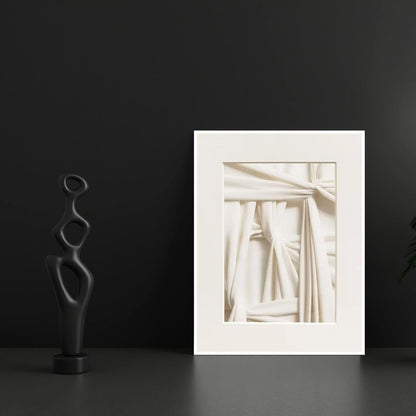 Abstract Modern 3D Effect Geometric Wabi Sabi Wall Art Canvas Print Minimalist Japandi Art Print For Scandinavian Living Room Wall Decor