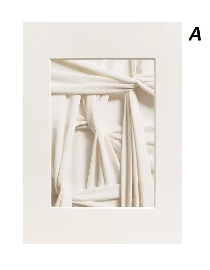 Abstract Modern 3D Effect Geometric Wabi Sabi Wall Art Canvas Print Minimalist Japandi Art Print For Scandinavian Living Room Wall Decor