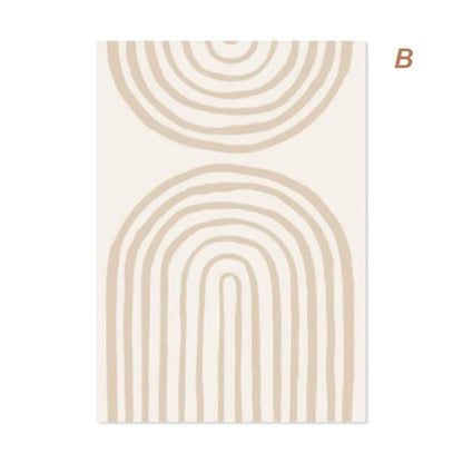 Abstract Boho Beige Terracotta Line Art Canvas Prints Minimalist Scandinavian Wall Art Neutral Pictures Fort Living Room Office Home Decor