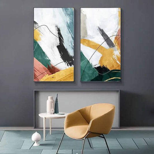Abstract Colorful Splash Canvas Prints Wall Art Modern Pictures For Living Room Bedroom Contemporary Home Décor