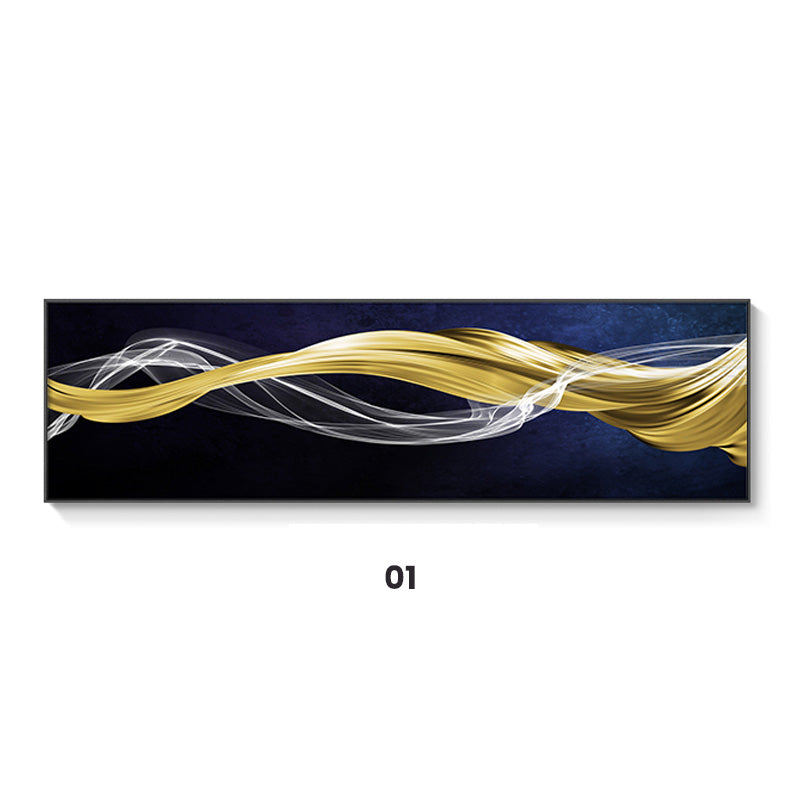 Abstract Flowing Wide Format Wall Art Canvas Prints Modern Poster For Living Room Above The Sofa Decor