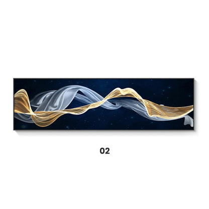 Abstract Flowing Wide Format Wall Art Canvas Prints Modern Poster For Living Room Above The Sofa Decor