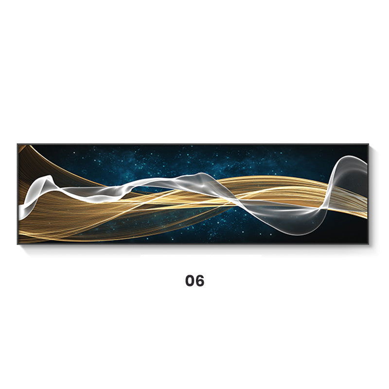 Abstract Flowing Wide Format Wall Art Canvas Prints Modern Poster For Living Room Above The Sofa Decor