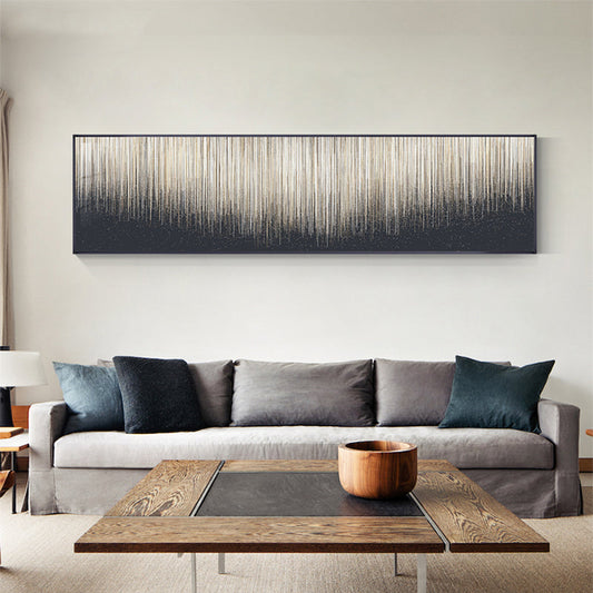 Abstract Neutral Color Wide Format Wall Art Canvas Prints For Modern Living Room Above The Sofa Wall Art Decor