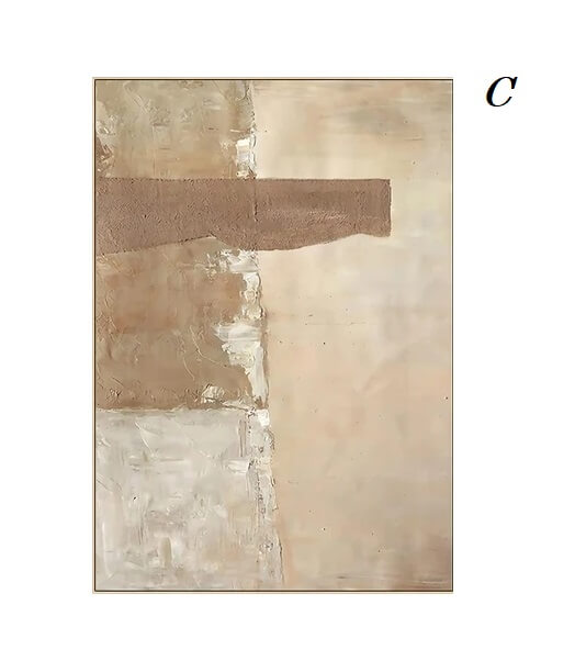 Abstract Pastel Brown Beige Canvas Prints Fine Art Nordic Minimalist Wall Art Modern Poster For Scandinavian Living Room Bedroom Home Décor