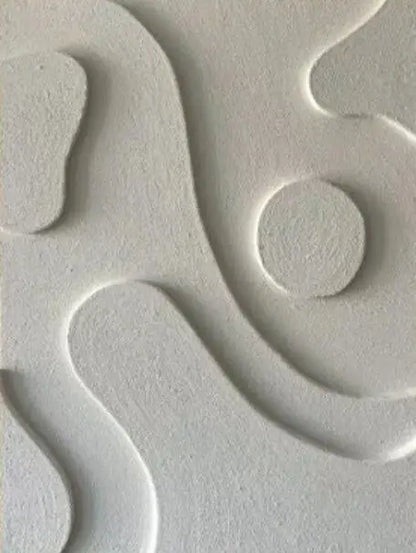 Abstract Geometric White Grey Minimalist Wall Art Canvas Prints For Living Room Dining Art Modern Home Decor