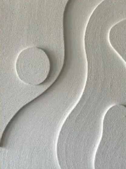 Abstract Geometric White Grey Minimalist Wall Art Canvas Prints For Living Room Dining Art Modern Home Decor