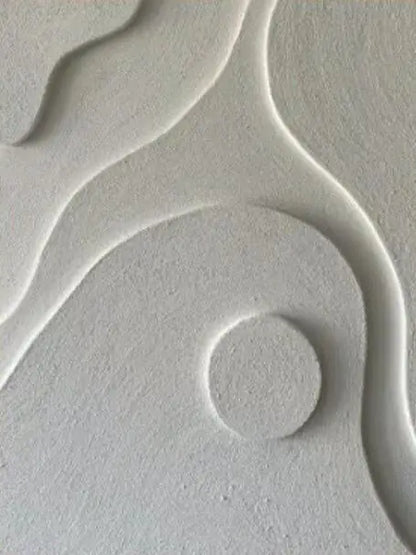 Abstract Geometric White Grey Minimalist Wall Art Canvas Prints For Living Room Dining Art Modern Home Decor