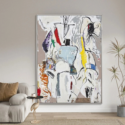 Expressive Abstract Canvas Artwork | Contemporary Hand-Painted Wall Decor