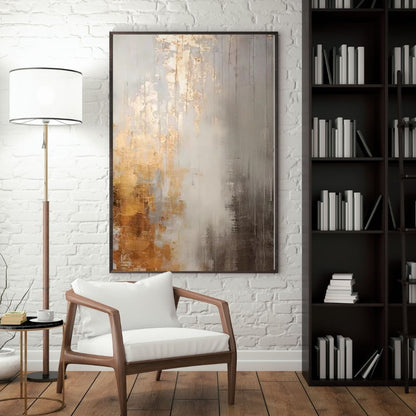 Gilded Abstraction | Hand-Painted Artwork