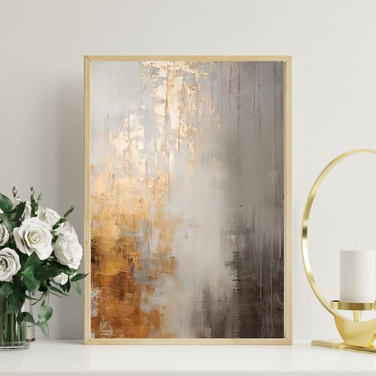 Gilded Abstraction | Hand-Painted Artwork