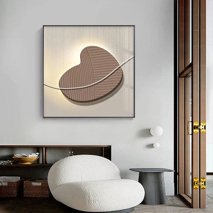 Abstract Nordic Pebbles Square Format Wall Art Canvas Prints Neutral Tones Poster For Modern Living Room Bedroom Office Decor