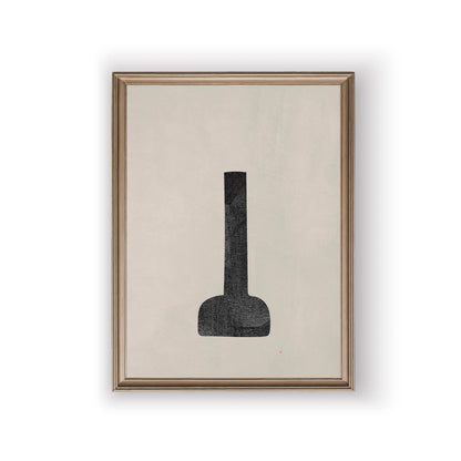 Abstract Still Life Vases Minimalist Vintage Wall Art  Canvas Prints Neutral Tone Poster For Living Room Dining Room Scandinavian Home Decor