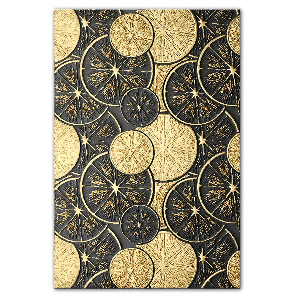 Abstract Golden Black Tree Wall Art Fine Art Canvas Prints For Living Room Dining Room Entrance Art