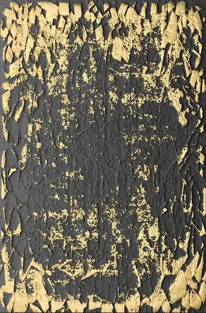 Abstract Golden Black Tree Wall Art Fine Art Canvas Prints For Living Room Dining Room Entrance Art