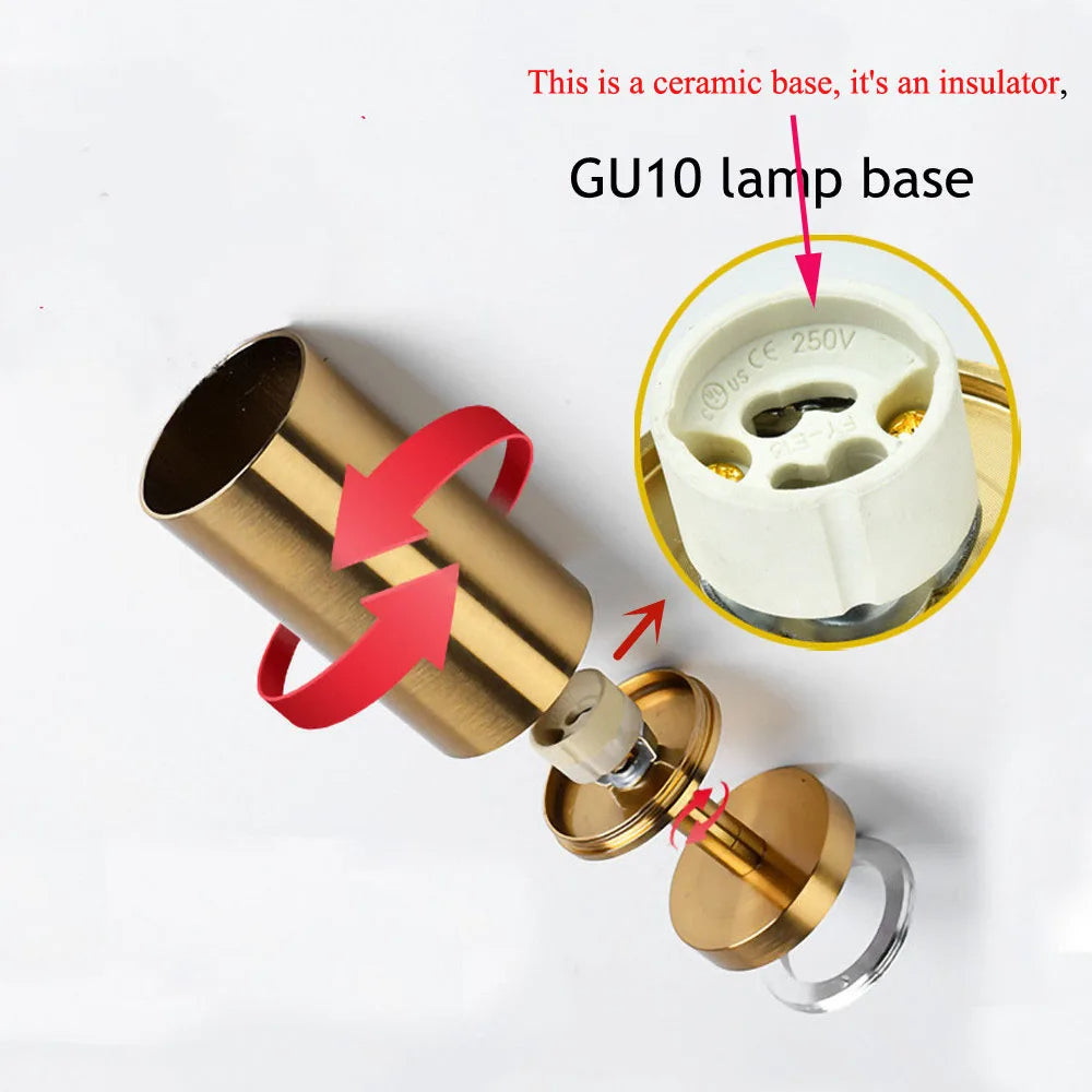 Adjustable LED Track and Ceiling Spot Light - Modern Wall  Ceiling Mounted Spotlight Fixture for Home, Shop Gallery Lighting