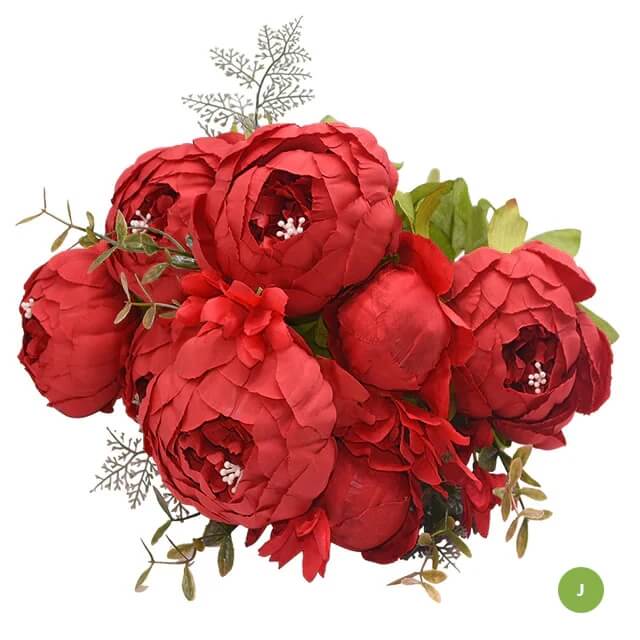 Fashionable Artificial Silk Peony Flower Bouquet For Wedding Venue Living Room Bedroom Stylish Peonies Floral Display For Modern Home Décor