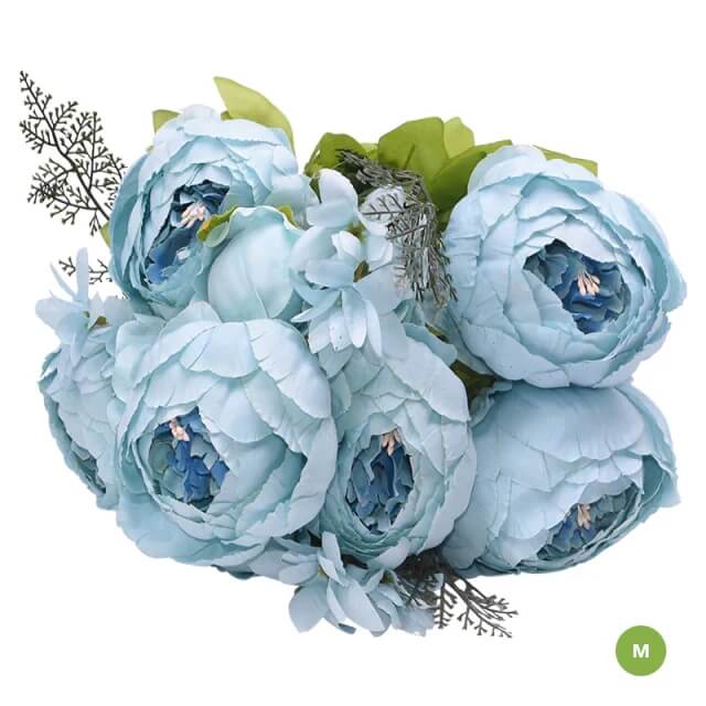 Fashionable Artificial Silk Peony Flower Bouquet For Wedding Venue Living Room Bedroom Stylish Peonies Floral Display For Modern Home Décor