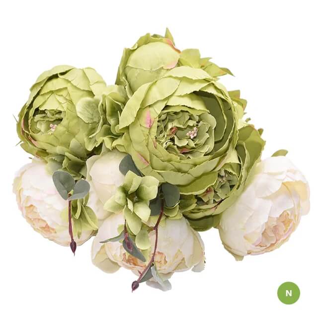 Fashionable Artificial Silk Peony Flower Bouquet For Wedding Venue Living Room Bedroom Stylish Peonies Floral Display For Modern Home Décor