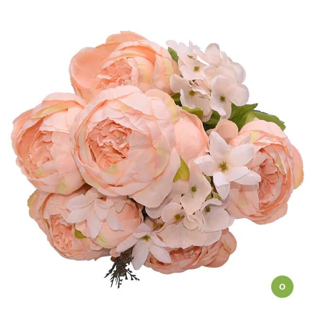 Fashionable Artificial Silk Peony Flower Bouquet For Wedding Venue Living Room Bedroom Stylish Peonies Floral Display For Modern Home Décor