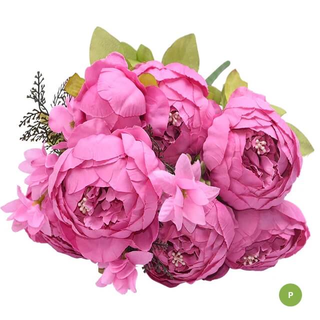 Fashionable Artificial Silk Peony Flower Bouquet For Wedding Venue Living Room Bedroom Stylish Peonies Floral Display For Modern Home Décor