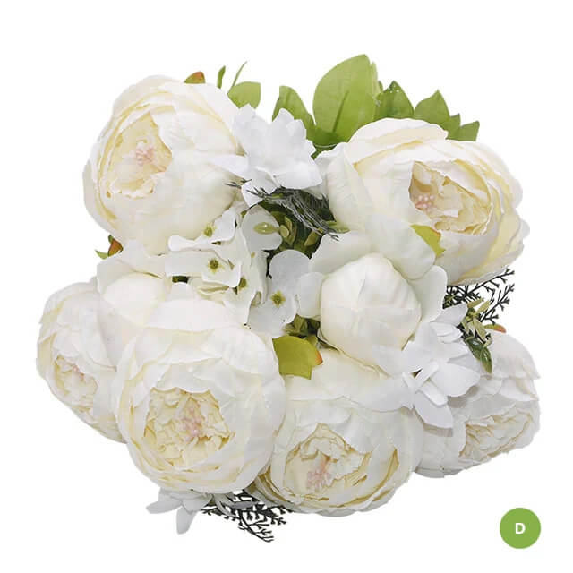 Fashionable Artificial Silk Peony Flower Bouquet For Wedding Venue Living Room Bedroom Stylish Peonies Floral Display For Modern Home Décor