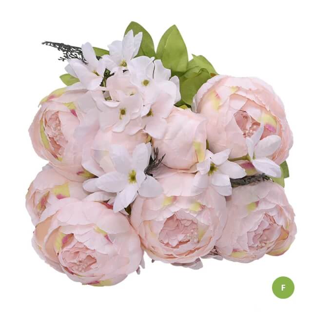 Fashionable Artificial Silk Peony Flower Bouquet For Wedding Venue Living Room Bedroom Stylish Peonies Floral Display For Modern Home Décor