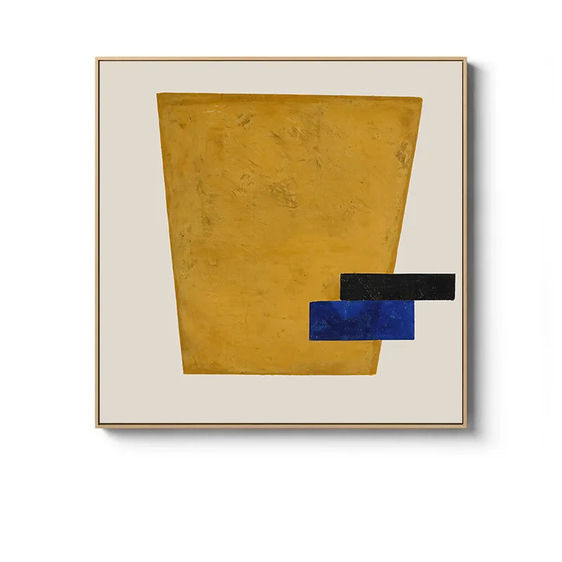 Abstract Beige Terracotta Minimalist Geometric Wall Art Canvas Prints Square Format Poster For Bedroom Modern Art