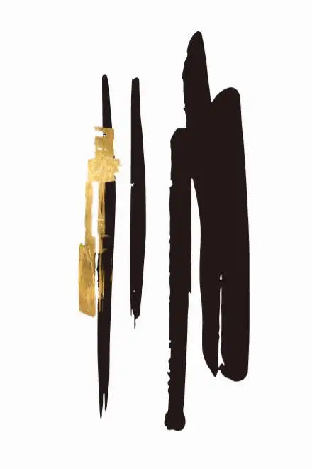 Black Golden Lines Minimalist Minimalist Wall Art Canvas Prints For Modern Apartment Living Room Decor