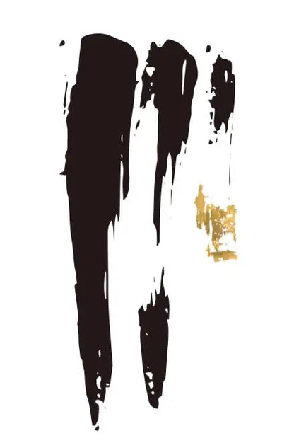 Black Golden Lines Minimalist Minimalist Wall Art Canvas Prints For Modern Apartment Living Room Decor