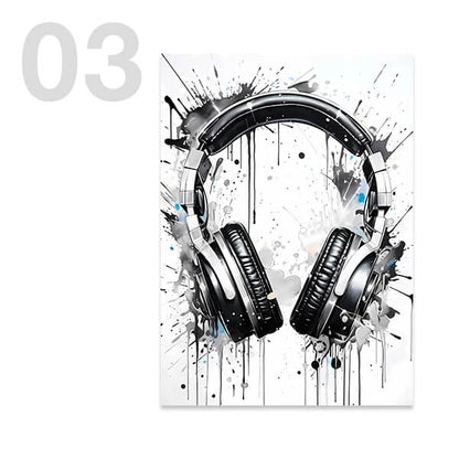 Black White Game Controller Minimalist Wall Art Canvas Print For Office Children Room Wall Décor