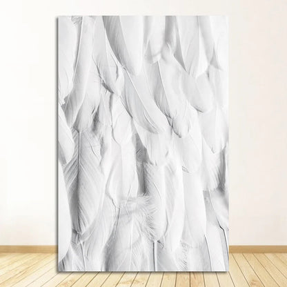 Black White Golden Feather Wall Art Canvas Prints Fashion Pictures For Living Room Bedroom Hotel Art Decor