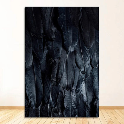 Black White Golden Feather Wall Art Canvas Prints Fashion Pictures For Living Room Bedroom Hotel Art Decor