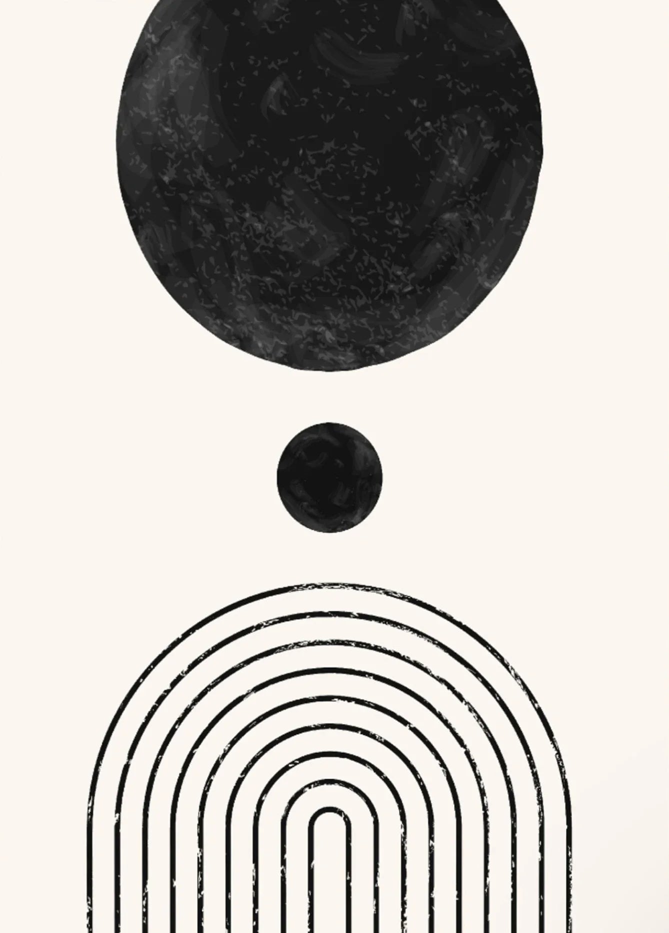 Black White Minimalist Geometric Line Art Wall Art Canvas Prints For Modern Apartment Living Room Home Office Decor