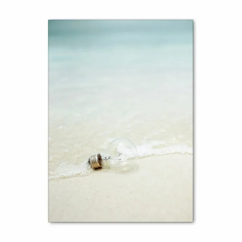 Blue Ocean Beach Landscape Tropical Travel Wall Art Canvas Prints For Living Room Decor