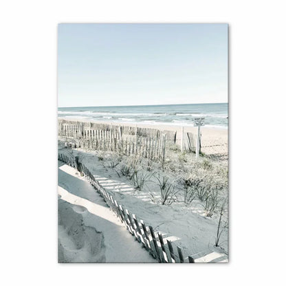 Blue Ocean Beach Landscape Tropical Travel Wall Art Canvas Prints For Living Room Decor