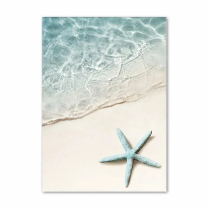 Blue Ocean Beach Landscape Tropical Travel Wall Art Canvas Prints For Living Room Decor