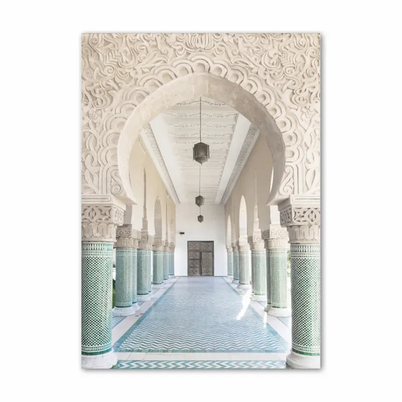 Blue Ocean Beach Landscape Tropical Travel Wall Art Canvas Prints For Living Room Decor