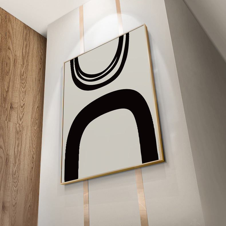 Bold Black White Minimalist Wall Art Canvas Prints Modern Abstract Posters For Contemporary Living Room Home Office Decor