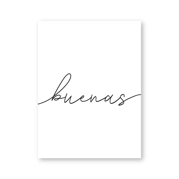Buenas Noches Good Night Spanish Quotes Post Simple Black White Quotations Wall Art Canvas Prints Minimalist Poster For Bedroom
