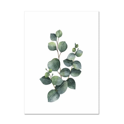 Eucalyptus Tropical Green Botany Wall Art Canvas Prints For Living Room Kitchen Dining Room Home Decor