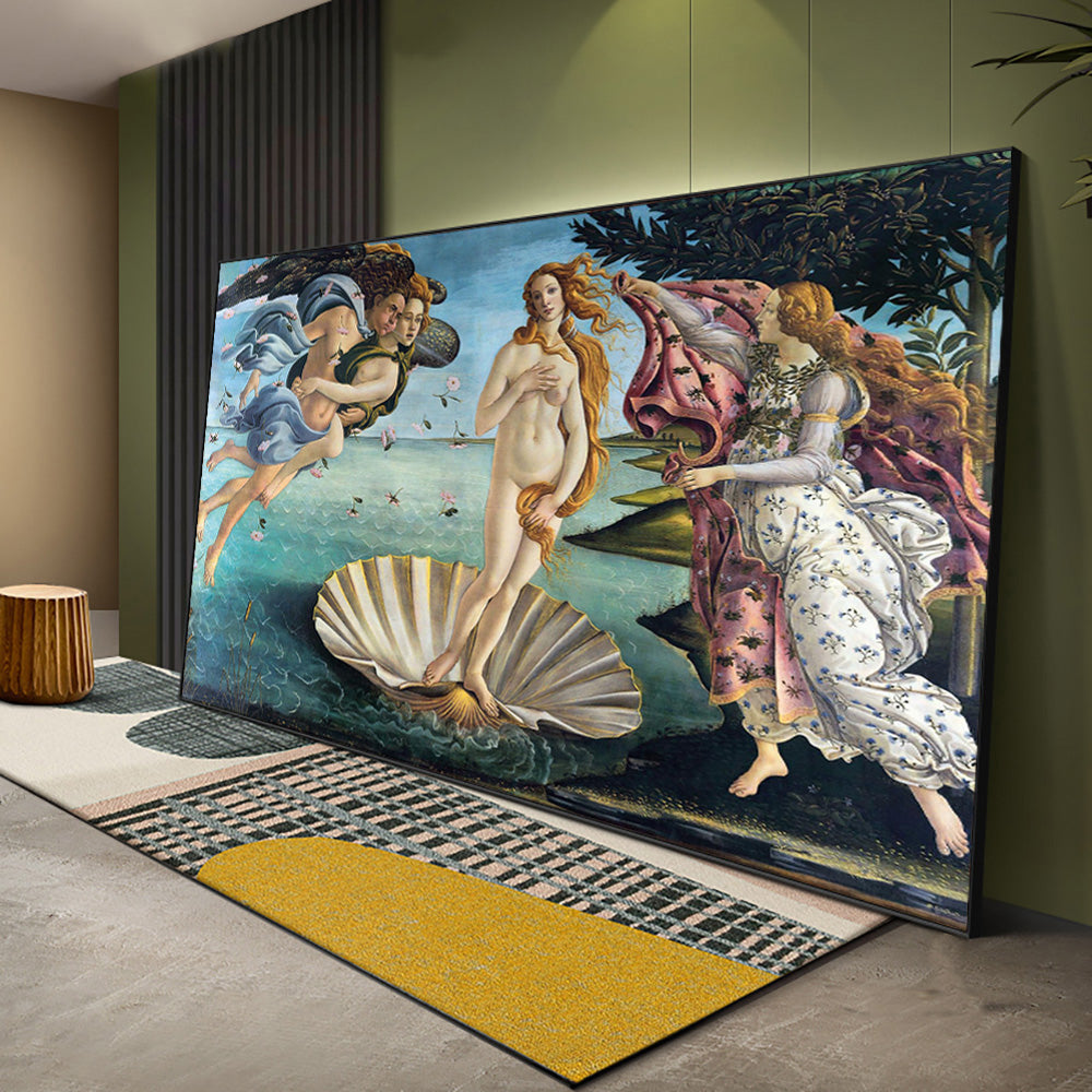Classic Painting Botticelli's Birth of Venus Wall Art Canvas Print For Office Salon Living Room Bedroom Art Famous Painting Poster