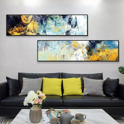 Colorful Abstract Alien Sky Wall Art Canvas Prints Wide Format Poster For Living Room Above The Sofa Art
